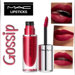 Mac Locked Kiss Ink 24 Hour Lip Colour Gossip Fuchsia Pink Brand New in Box